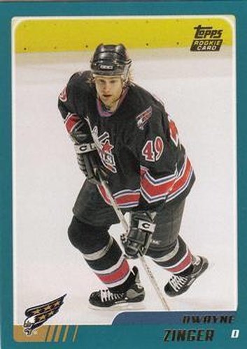 #TT153 Dwayne Zinger - Washington Capitals - 2003-04 Topps Traded & Rookies Hockey