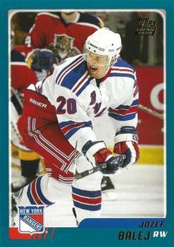 #TT156 Jozef Balej - New York Rangers - 2003-04 Topps Traded & Rookies Hockey