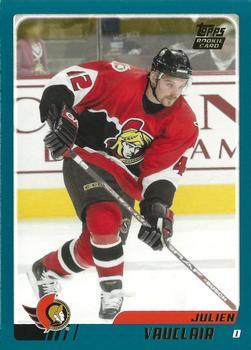 #TT158 Julien Vauclair - Ottawa Senators - 2003-04 Topps Traded & Rookies Hockey