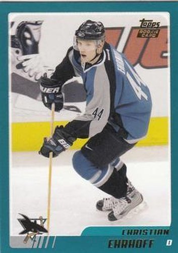 #TT160 Christian Ehrhoff - San Jose Sharks - 2003-04 Topps Traded & Rookies Hockey