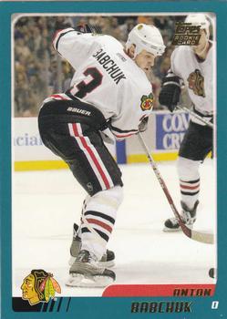 #TT164 Anton Babchuk - Chicago Blackhawks - 2003-04 Topps Traded & Rookies Hockey