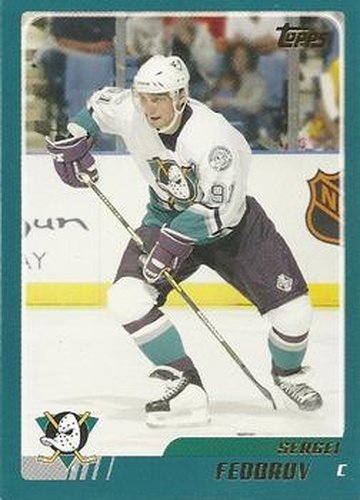 #TT20 Sergei Fedorov - Anaheim Mighty Ducks - 2003-04 Topps Traded & Rookies Hockey