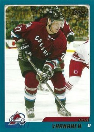 #TT42 Ossi Vaananen - Colorado Avalanche - 2003-04 Topps Traded & Rookies Hockey
