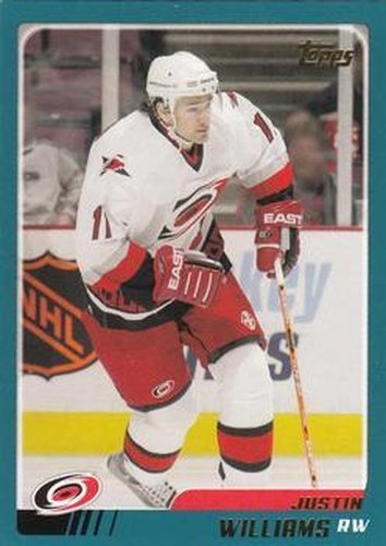 #TT5 Justin Williams - Carolina Hurricanes - 2003-04 Topps Traded & Rookies Hockey