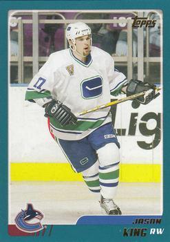 #TT63 Jason King - Vancouver Canucks - 2003-04 Topps Traded & Rookies Hockey