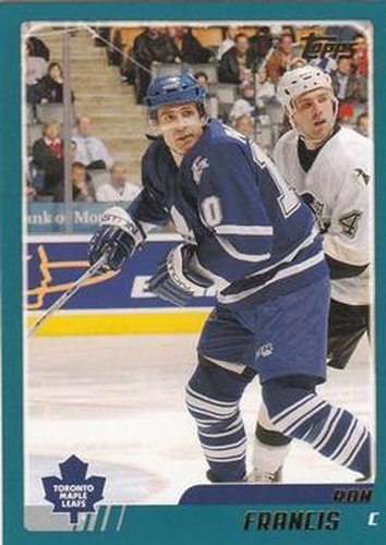 #TT66 Ron Francis - Toronto Maple Leafs - 2003-04 Topps Traded & Rookies Hockey