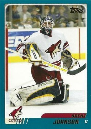 #TT76 Brent Johnson - Phoenix Coyotes - 2003-04 Topps Traded & Rookies Hockey