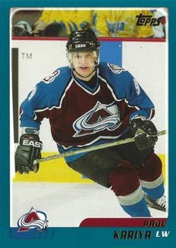 #TT82 Paul Kariya - Colorado Avalanche - 2003-04 Topps Traded & Rookies Hockey