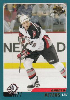 #TT89 Andrew Peters - Buffalo Sabres - 2003-04 Topps Traded & Rookies Hockey