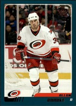 #TT92 Allan Rourke - Carolina Hurricanes - 2003-04 Topps Traded & Rookies Hockey
