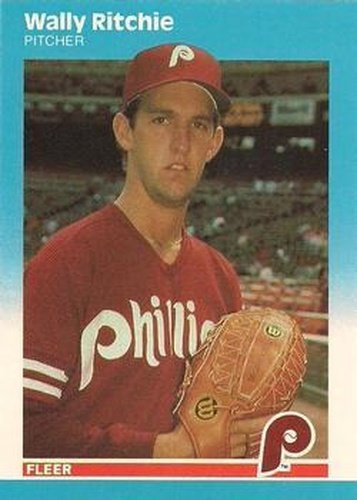 #U-104 Wally Ritchie - Philadelphia Phillies - 1987 Fleer Update - Glossy Baseball