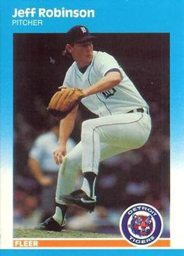 #U-105 Jeff Robinson - Detroit Tigers - 1987 Fleer Update - Glossy Baseball