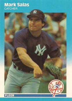 #U-106 Mark Salas - New York Yankees - 1987 Fleer Update - Glossy Baseball