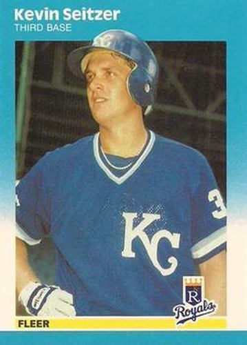 #U-108 Kevin Seitzer - Kansas City Royals - 1987 Fleer Update - Glossy Baseball