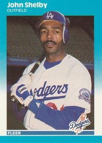 #U-109 John Shelby - Los Angeles Dodgers - 1987 Fleer Update - Glossy Baseball