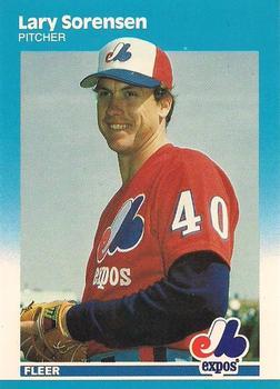 #U-111 Lary Sorensen - Montreal Expos - 1987 Fleer Update - Glossy Baseball
