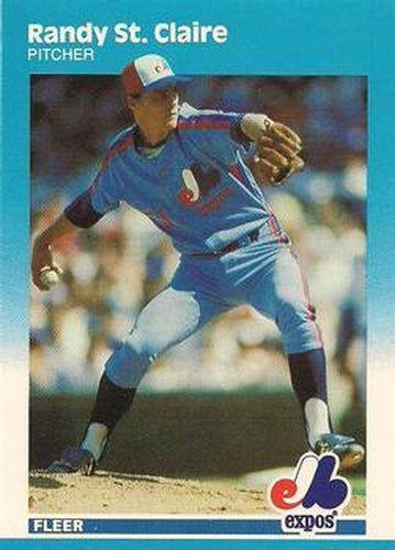 #U-113 Randy St. Claire - Montreal Expos - 1987 Fleer Update - Glossy Baseball