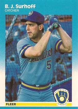#U-115 B.J. Surhoff - Milwaukee Brewers - 1987 Fleer Update - Glossy Baseball