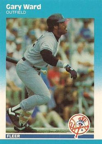 #U-122 Gary Ward - New York Yankees - 1987 Fleer Update - Glossy Baseball