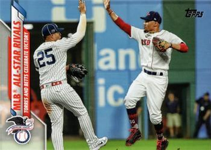 #U-144 MLB All-Star Rivals Mookie Betts / Gleyber Torres - Boston Red Sox / New York Yankees - 2020 Topps Update Baseball