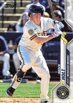 #U-176 Brock Holt - Milwaukee Brewers - 2020 Topps Update Baseball