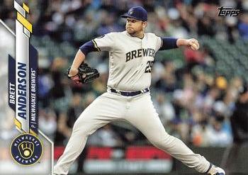 #U-275 Brett Anderson - Milwaukee Brewers - 2020 Topps Update Baseball