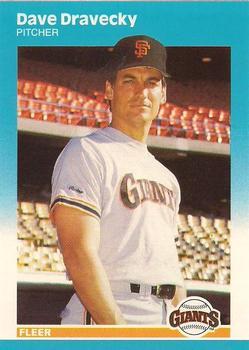 #U-28 Dave Dravecky - San Francisco Giants - 1987 Fleer Update - Glossy Baseball