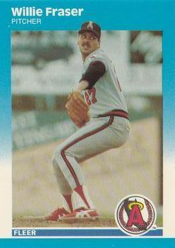 #U-33 Willie Fraser - California Angels - 1987 Fleer Update - Glossy Baseball