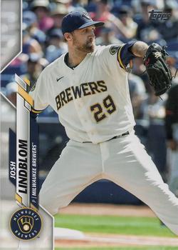 #U-41 Josh Lindblom - Milwaukee Brewers - 2020 Topps Update Baseball