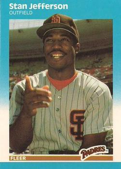 #U-53 Stan Jefferson - San Diego Padres - 1987 Fleer Update - Glossy Baseball