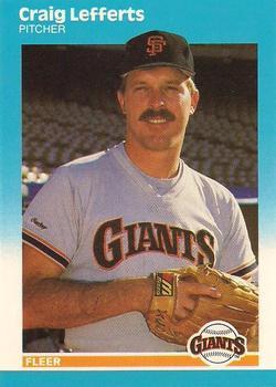 #U-64 Craig Lefferts - San Francisco Giants - 1987 Fleer Update - Glossy Baseball