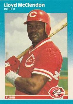 #U-74 Lloyd McClendon - Cincinnati Reds - 1987 Fleer Update - Glossy Baseball