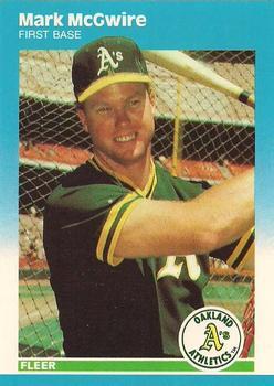 #U-76 Mark McGwire - Oakland Athletics - 1987 Fleer Update - Glossy Baseball