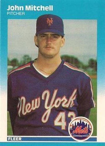 #U-81 John Mitchell - New York Mets - 1987 Fleer Update - Glossy Baseball