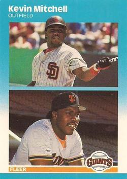 #U-82 Kevin Mitchell - San Francisco Giants - 1987 Fleer Update - Glossy Baseball