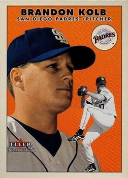 #U102 Brandon Kolb - San Diego Padres - 2000 Fleer Tradition Update Baseball