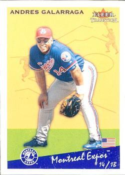 #U126 Andres Galarraga - Montreal Expos - 2002 Fleer Tradition Update Baseball