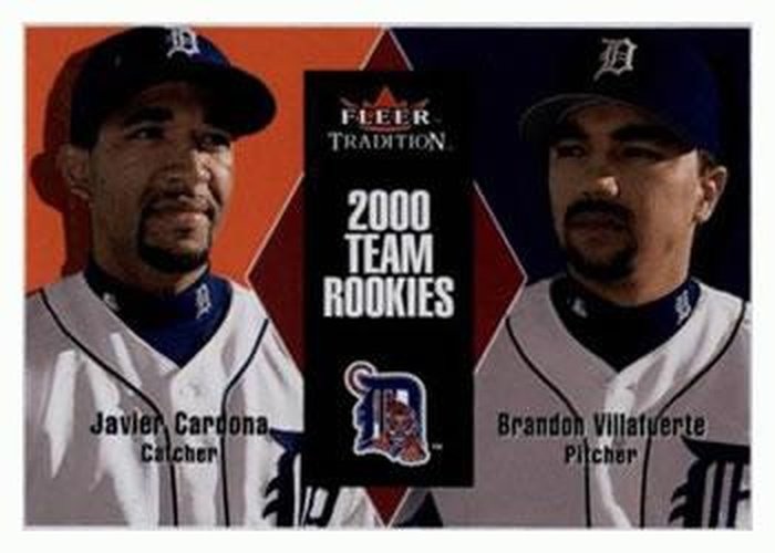 #U144 Javier Cardona / Brandon Villafuerte - Detroit Tigers - 2000 Fleer Tradition Update Baseball