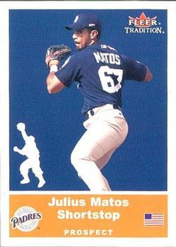 #U17 Julius Matos - San Diego Padres - 2002 Fleer Tradition Update Baseball