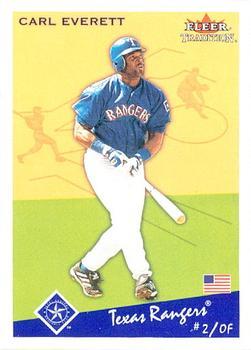 #U193 Carl Everett - Texas Rangers - 2002 Fleer Tradition Update Baseball