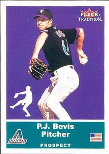 #U1 P.J. Bevis - Arizona Diamondbacks - 2002 Fleer Tradition Update Baseball