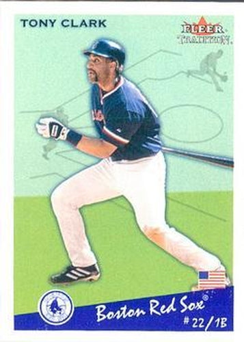 #U200 Tony Clark - Boston Red Sox - 2002 Fleer Tradition Update Baseball