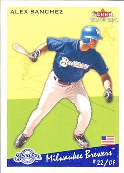 #U207 Alex Sanchez - Milwaukee Brewers - 2002 Fleer Tradition Update Baseball
