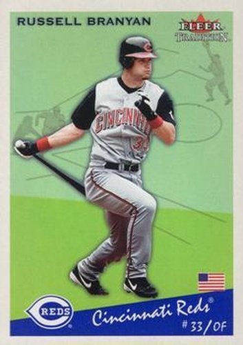 #U216 Russell Branyan - Cincinnati Reds - 2002 Fleer Tradition Update Baseball