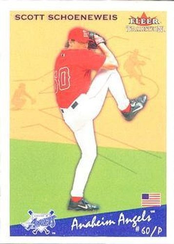 #U253 Scott Schoeneweis - Anaheim Angels - 2002 Fleer Tradition Update Baseball