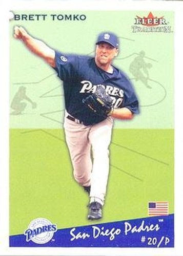 #U259 Brett Tomko - San Diego Padres - 2002 Fleer Tradition Update Baseball