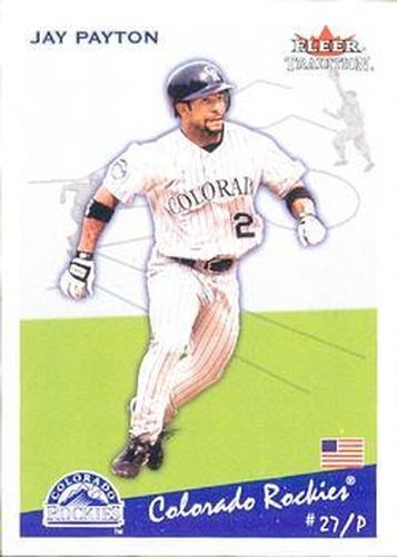 #U269 Jay Payton - Colorado Rockies - 2002 Fleer Tradition Update Baseball