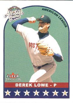 #U322 Derek Lowe - Boston Red Sox - 2002 Fleer Tradition Update Baseball