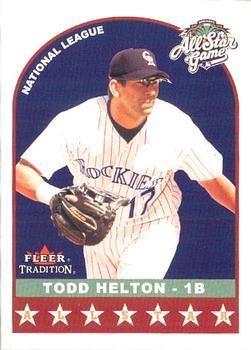 #U329 Todd Helton - Colorado Rockies - 2002 Fleer Tradition Update Baseball