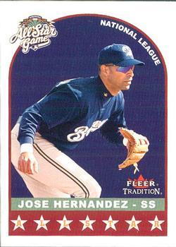 #U337 Jose Hernandez - Milwaukee Brewers - 2002 Fleer Tradition Update Baseball